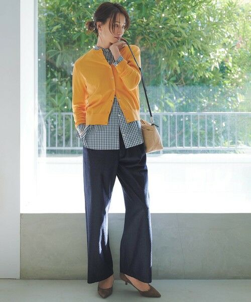 L size ONWARD(大きいサイズ) / エルサイズオンワード デニムパンツ | 【洗える】5ozバージラコンパクト デニム イージーパンツ | 詳細14