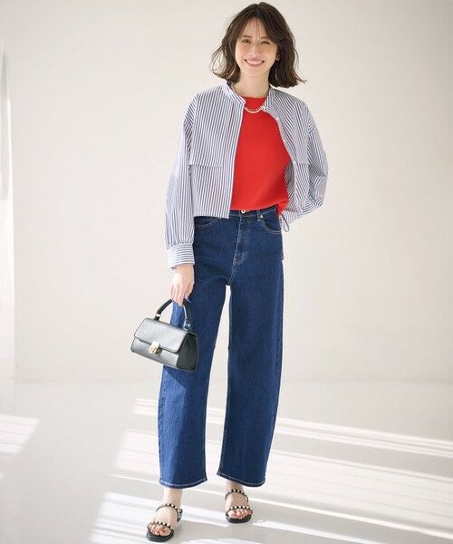 美Denimシリーズ】セミカーブワイド デニム （デニムパンツ）｜L