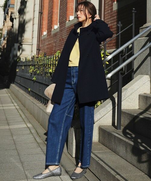 L size ONWARD(大きいサイズ) / エルサイズオンワード デニムパンツ | 【美Denimシリーズ】セミカーブワイド デニム | 詳細3