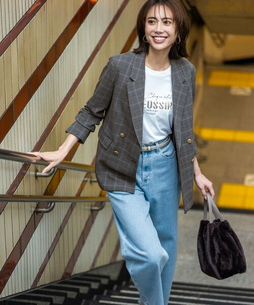 セール】 【美Denimシリーズ】セミカーブワイド デニム （デニム