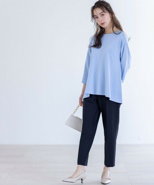 L size ONWARD(大きいサイズ) / エルサイズオンワード その他パンツ | 【UVカット・接触冷感・吸水速乾】スマートビューティストレッチ  テーパードパンツ | 詳細7