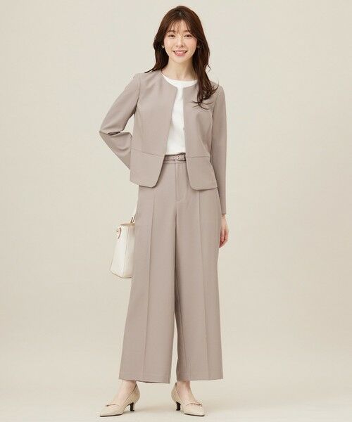 L size ONWARD(大きいサイズ) / エルサイズオンワード その他パンツ | 【UVカット・接触冷感・吸水速乾】スマートビューティストレッチ  ワイドパンツ | 詳細2