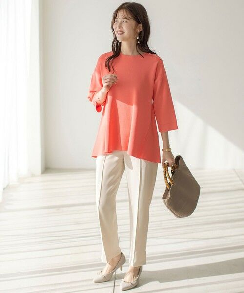 L size ONWARD(大きいサイズ) / エルサイズオンワード その他パンツ | 【撥水・接触冷感・UVカット】コンフォートイージー テーパードパンツ | 詳細3