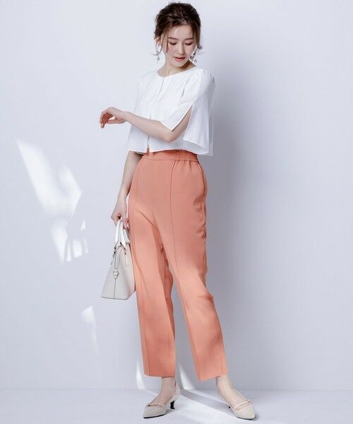 L size ONWARD(大きいサイズ) / エルサイズオンワード その他パンツ | 【撥水・接触冷感・UVカット】コンフォートイージー テーパードパンツ | 詳細14