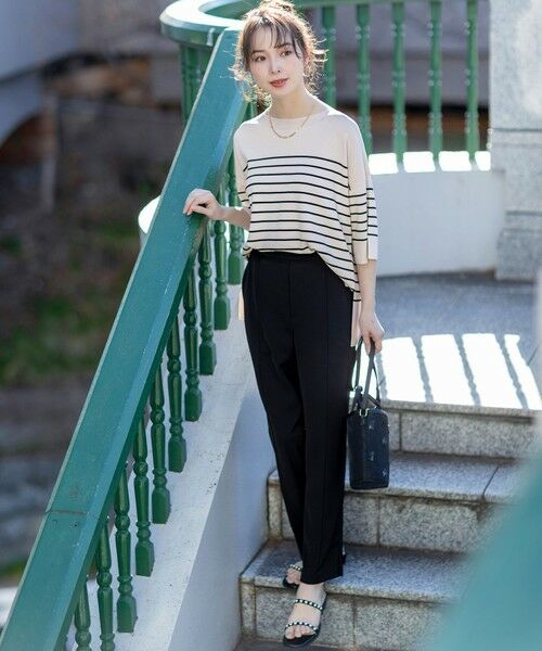 L size ONWARD(大きいサイズ) / エルサイズオンワード その他パンツ | 【撥水・接触冷感・UVカット】コンフォートイージー テーパードパンツ | 詳細25