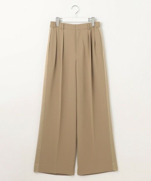 L size ONWARD(大きいサイズ) / エルサイズオンワード その他パンツ | 【SHIHOさんコラボ・洗える】バックサテンジョーゼットワイド パンツ | 詳細8