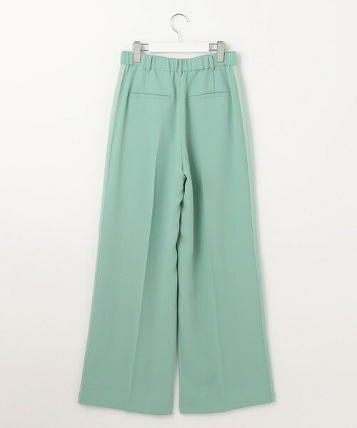 L size ONWARD(大きいサイズ) / エルサイズオンワード その他パンツ | 【SHIHOさんコラボ・洗える】バックサテンジョーゼットワイド パンツ | 詳細18