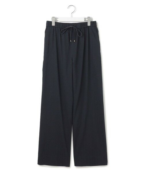 L size ONWARD(大きいサイズ) / エルサイズオンワード その他パンツ | 【洗える】リネンレーヨンストレッチ ドロスト ワイド パンツ | 詳細3