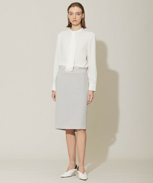 L size ONWARD(大きいサイズ) / エルサイズオンワード ミニ・ひざ丈スカート | 【接触冷感・防シワ・速乾・洗える】レーヨンライクトロ タイトスカート | 詳細1