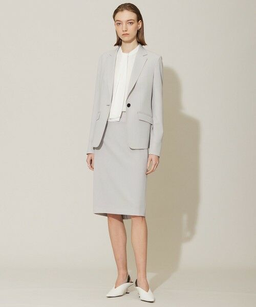 L size ONWARD(大きいサイズ) / エルサイズオンワード ミニ・ひざ丈スカート | 【接触冷感・防シワ・速乾・洗える】レーヨンライクトロ タイトスカート | 詳細4