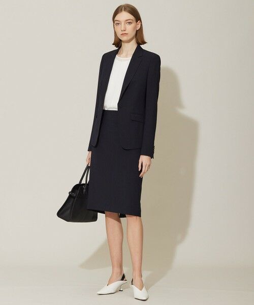 L size ONWARD(大きいサイズ) / エルサイズオンワード ミニ・ひざ丈スカート | 【接触冷感・防シワ・速乾・洗える】レーヨンライクトロ タイトスカート | 詳細8