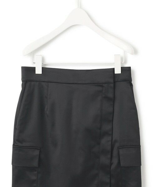 L size ONWARD(大きいサイズ) / エルサイズオンワード ミニ・ひざ丈スカート | 【洗える】 ハイマルチストレッチサテン スカート | 詳細10