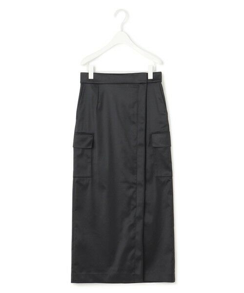 L size ONWARD(大きいサイズ) / エルサイズオンワード ミニ・ひざ丈スカート | 【洗える】 ハイマルチストレッチサテン スカート | 詳細9