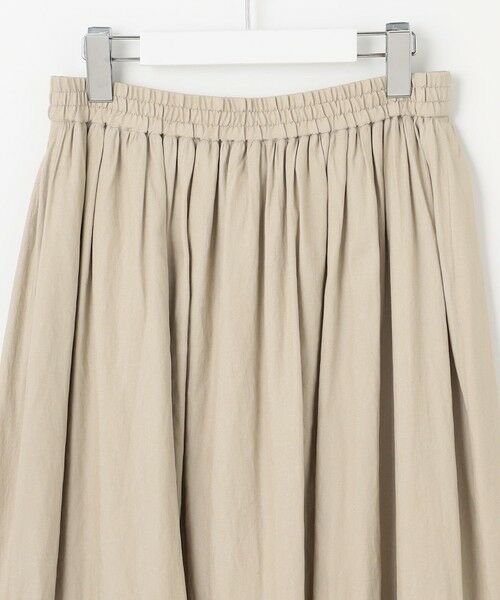 L size ONWARD(大きいサイズ) / エルサイズオンワード ミニ・ひざ丈スカート | 【洗える】シャンブレーツイル ティアード スカート | 詳細9