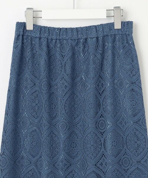 L size ONWARD(大きいサイズ) / エルサイズオンワード ミニ・ひざ丈スカート | 【洗える】ジャカードレース ナロースカート | 詳細6