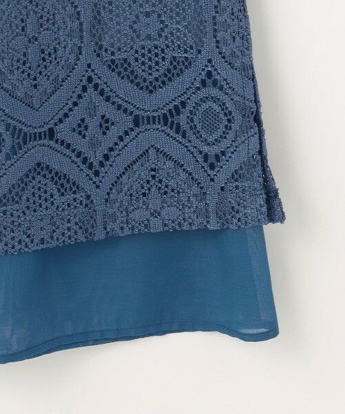 L size ONWARD(大きいサイズ) / エルサイズオンワード ミニ・ひざ丈スカート | 【洗える】ジャカードレース ナロースカート | 詳細7