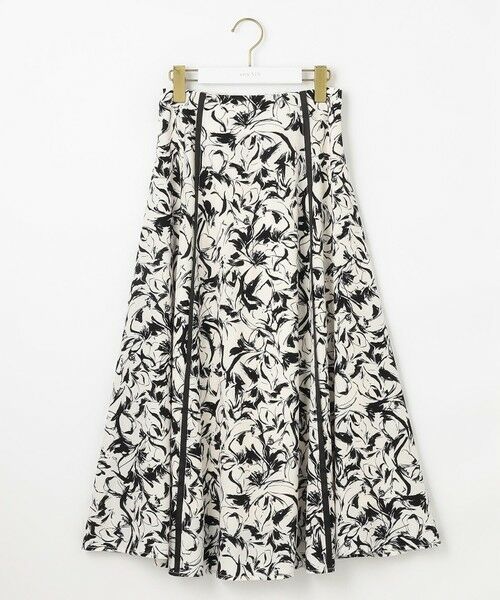 L size ONWARD(大きいサイズ) / エルサイズオンワード ミニ・ひざ丈スカート | 【洗える】ラインポイントフラワー スカート | 詳細24