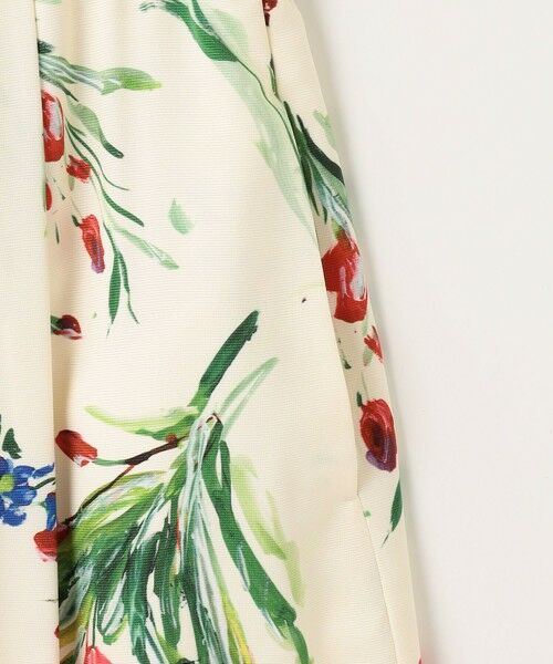 L size ONWARD(大きいサイズ) / エルサイズオンワード ミニ・ひざ丈スカート | 【洗える】ペイントタッチフラワープリント スカート | 詳細10