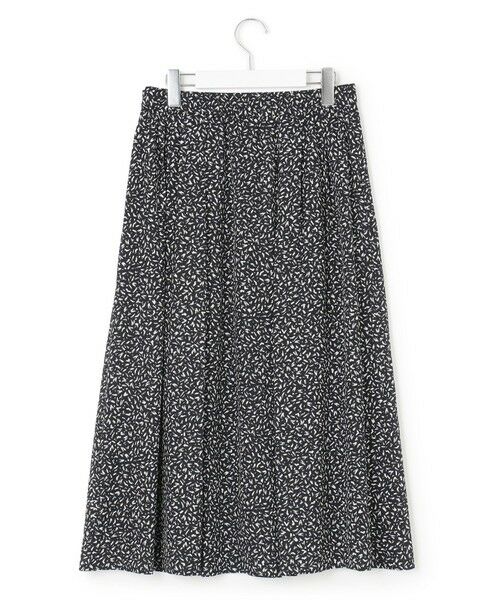 L size ONWARD(大きいサイズ) / エルサイズオンワード ミニ・ひざ丈スカート | 【接触冷感/吸水速乾】ペインティングプリント スカート | 詳細6