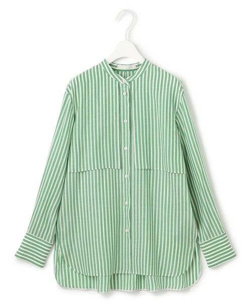 L size ONWARD(大きいサイズ) / エルサイズオンワード シャツ・ブラウス | 【洗える】キュプラローンストライプ シャツ | 詳細2