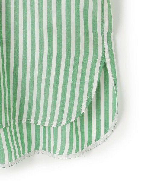 L size ONWARD(大きいサイズ) / エルサイズオンワード シャツ・ブラウス | 【洗える】キュプラローンストライプ シャツ | 詳細4