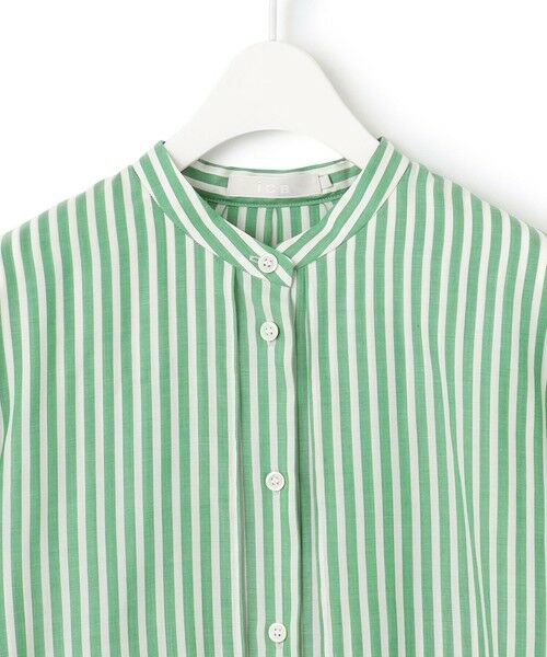 L size ONWARD(大きいサイズ) / エルサイズオンワード シャツ・ブラウス | 【洗える】キュプラローンストライプ シャツ | 詳細7