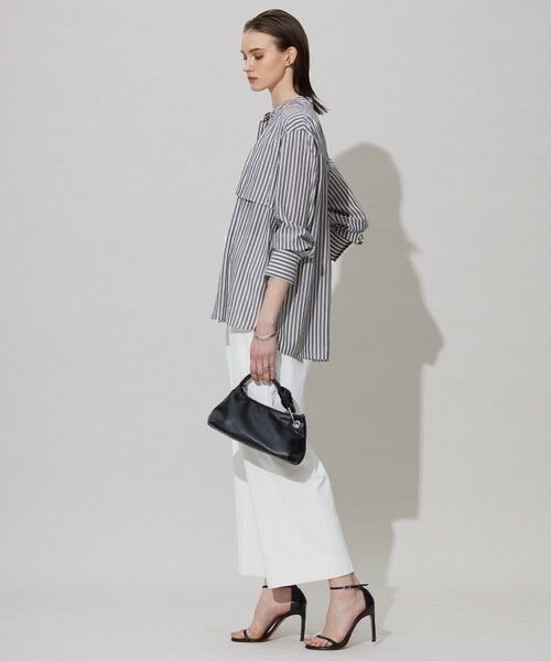L size ONWARD(大きいサイズ) / エルサイズオンワード シャツ・ブラウス | 【洗える】キュプラローンストライプ シャツ | 詳細16