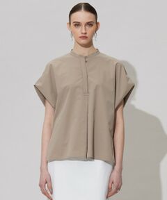 L size ONWARD(大きいサイズ) / エルサイズオンワード シャツ・ブラウス | 【接触冷感・UVカット・洗える】ヴィンテージスパンブロード デザインブラウス