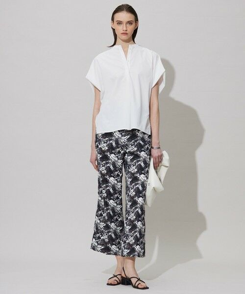 L size ONWARD(大きいサイズ) / エルサイズオンワード シャツ・ブラウス | 【接触冷感・UVカット・洗える】ヴィンテージスパンブロード デザインブラウス | 詳細3