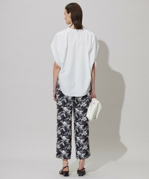 L size ONWARD(大きいサイズ) / エルサイズオンワード シャツ・ブラウス | 【接触冷感・UVカット・洗える】ヴィンテージスパンブロード デザインブラウス | 詳細5