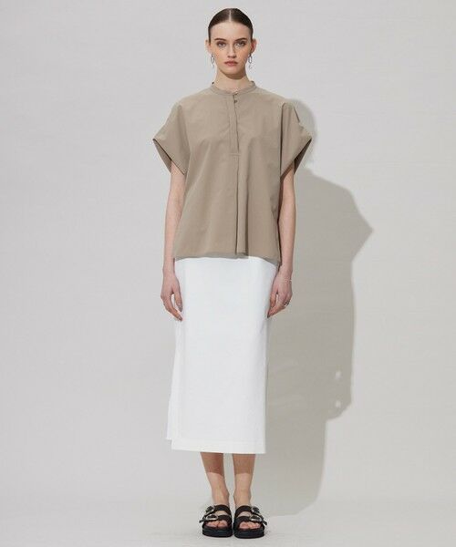 L size ONWARD(大きいサイズ) / エルサイズオンワード シャツ・ブラウス | 【接触冷感・UVカット・洗える】ヴィンテージスパンブロード デザインブラウス | 詳細10