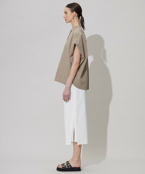 L size ONWARD(大きいサイズ) / エルサイズオンワード シャツ・ブラウス | 【接触冷感・UVカット・洗える】ヴィンテージスパンブロード デザインブラウス | 詳細11