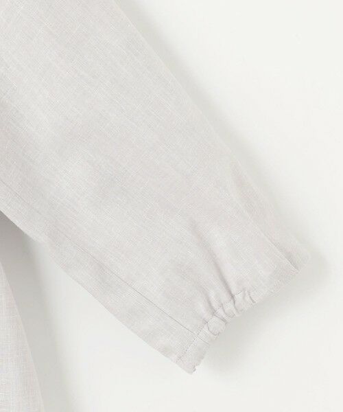 L size ONWARD(大きいサイズ) / エルサイズオンワード シャツ・ブラウス | 【洗える・接触冷感・吸水速乾】麻SOLID バンドカラー シャツ ブラウス | 詳細9