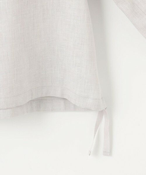 L size ONWARD(大きいサイズ) / エルサイズオンワード シャツ・ブラウス | 【洗える・接触冷感・吸水速乾】麻SOLID バンドカラー シャツ ブラウス | 詳細10