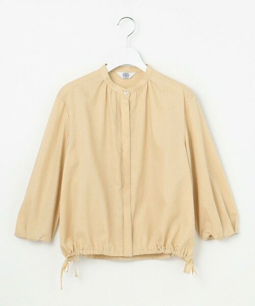 L size ONWARD(大きいサイズ) / エルサイズオンワード シャツ・ブラウス | 【洗える・接触冷感・吸水速乾】麻SOLID バンドカラー シャツ ブラウス | 詳細16