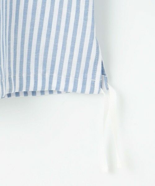 L size ONWARD(大きいサイズ) / エルサイズオンワード シャツ・ブラウス | 【洗える・接触冷感・吸水速乾】麻STRIPE バンドカラー シャツ ブラウス | 詳細12