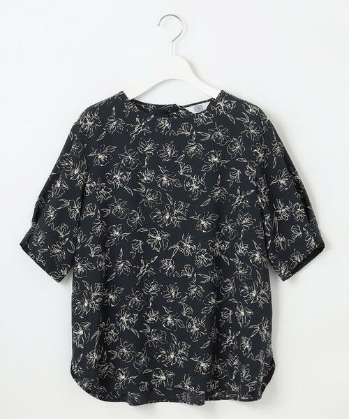 L size ONWARD(大きいサイズ) / エルサイズオンワード シャツ・ブラウス | 【洗える】ラインフラワープリント ブラウス | 詳細5