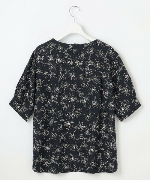 L size ONWARD(大きいサイズ) / エルサイズオンワード シャツ・ブラウス | 【洗える】ラインフラワープリント ブラウス | 詳細6