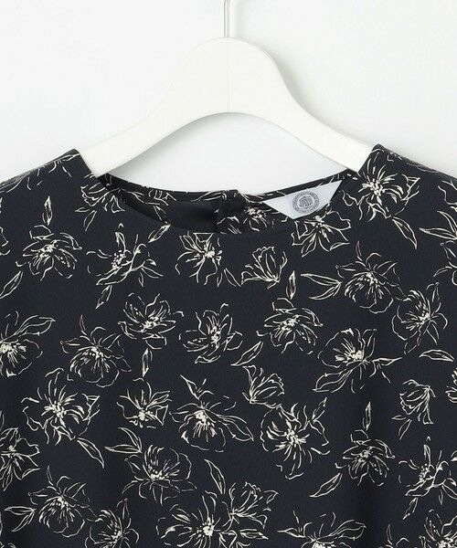 L size ONWARD(大きいサイズ) / エルサイズオンワード シャツ・ブラウス | 【洗える】ラインフラワープリント ブラウス | 詳細7