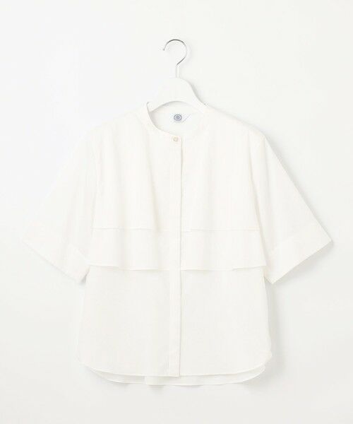 L size ONWARD(大きいサイズ) / エルサイズオンワード シャツ・ブラウス | 【洗える】ラミーポプリン ティアード ブラウス | 詳細13