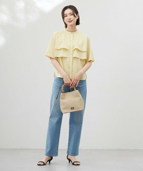 L size ONWARD(大きいサイズ) / エルサイズオンワード シャツ・ブラウス | 【洗える】ラミーポプリン ティアード ブラウス | 詳細16