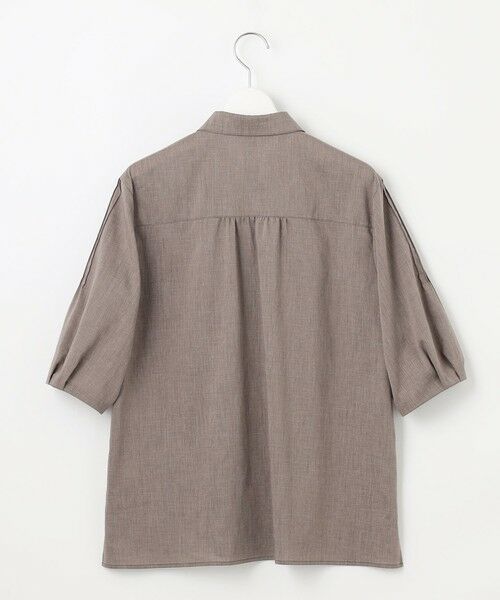 L size ONWARD(大きいサイズ) / エルサイズオンワード シャツ・ブラウス | 【洗える】ラミーポプリン シャツ ブラウス | 詳細16