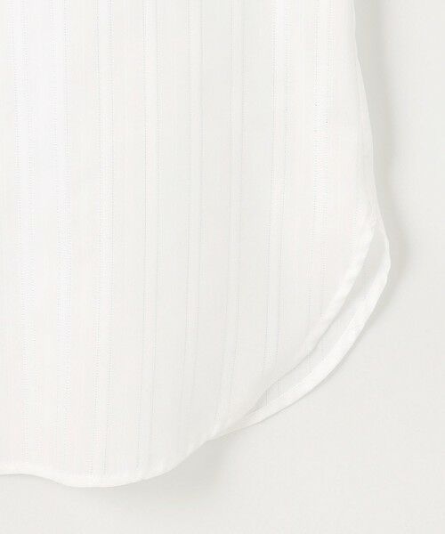 L size ONWARD(大きいサイズ) / エルサイズオンワード シャツ・ブラウス | 【洗える】セルロースカラミストライプ バンドカラー ブラウス | 詳細7
