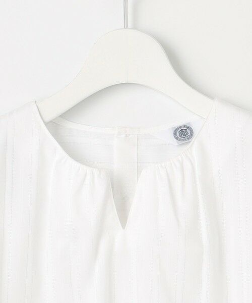 L size ONWARD(大きいサイズ) / エルサイズオンワード シャツ・ブラウス | 【WEB限定・洗える】セルロースカラミストライプ キーネック ブラウス | 詳細8