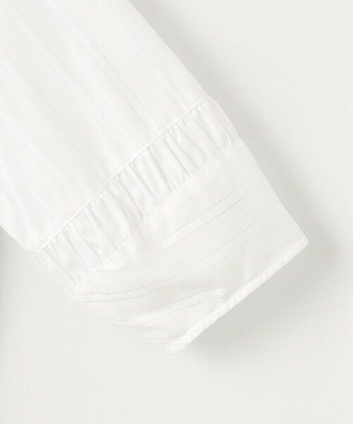 L size ONWARD(大きいサイズ) / エルサイズオンワード シャツ・ブラウス | 【WEB限定・洗える】セルロースカラミストライプ キーネック ブラウス | 詳細9