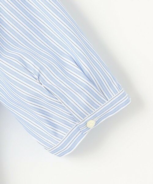 L size ONWARD(大きいサイズ) / エルサイズオンワード シャツ・ブラウス | 【洗える】ストライプ バンドカラー ブラウス | 詳細9