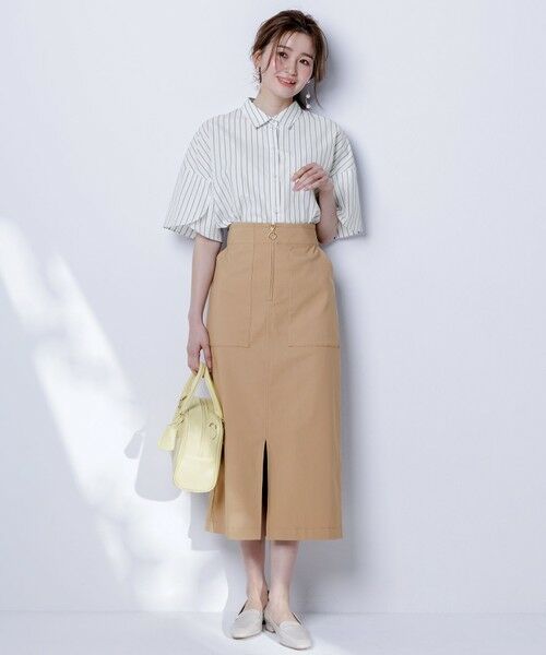 L size ONWARD(大きいサイズ) / エルサイズオンワード シャツ・ブラウス | 【洗える】ペタルスリーブ シャツ | 詳細2