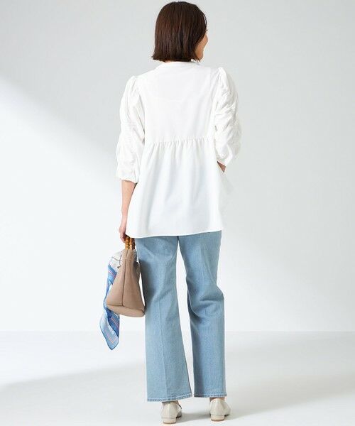L size ONWARD(大きいサイズ) / エルサイズオンワード シャツ・ブラウス | 【洗える】ギャザースリーブ ブラウス | 詳細3