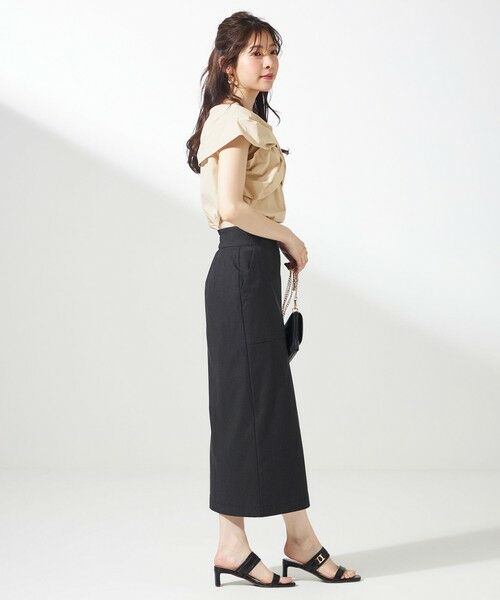 L size ONWARD(大きいサイズ) / エルサイズオンワード シャツ・ブラウス | 【洗える】ツイストフロント ブラウス | 詳細5