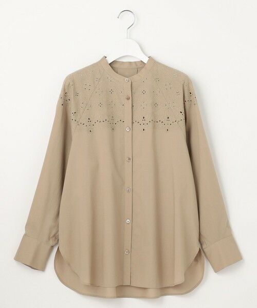 L size ONWARD(大きいサイズ) / エルサイズオンワード シャツ・ブラウス | 【洗える】エンブロイダリーブロードシャツ ブラウス | 詳細12